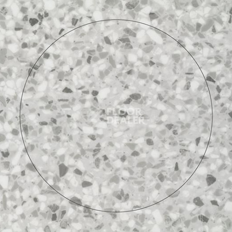 Кварцвиниловые полы Forbo Allura Material 63586DR7 grey terrazzo circle фото 1 | FLOORDEALER